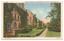 Vintage Evanston Illinois Postcard Men's Quadrangle Northwestern University Unp. picture