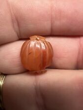 Antique Chinese Master Carvers Carnelian bead 18.8 x 15.7 x 7.2 mm collectible picture