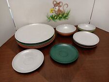 Vintage Branchell Color Flyte Melmac 16 Pc Set Dinner Bread Plates Bowls Saucers picture