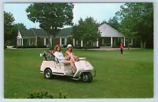 Postcard Blue Mountain Hotel Golf Course Harrisburg Pennsylvania Women Cart Club picture