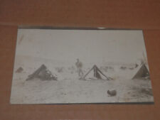 SALEM OREGON - 1909 REAL PHOTO POSTCARD - CAVALRY CAMP picture