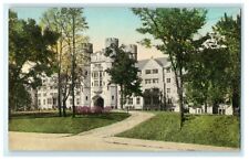 c1920s Trees in Front of Indiana University Bloomington, Bloomington IN Postcard picture