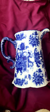 Cracker Barrell Vintage Cobalt blue and white porcelain pitcher-Retired picture