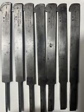 Set of 7 Antique Moulson Brothers Plough Plow Plane Irons Blades Cutters picture