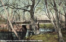 Witch Bridge Shawsheen River Lawrence Massachusetts MA c1910 Postcard picture