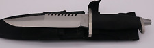 Vintage GERBER BMF Fixed Blade Survival Knife w/Original Sheath & Compass picture