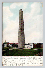 Postcard Bunker Hill Monument Boston Massachusetts MA, Antique M7 picture