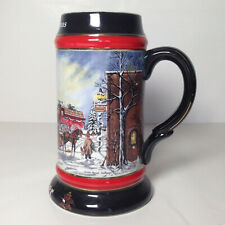BUDWEISER 1992 Holiday Series Beer Stein CS167 “A Perfect Christmas” picture