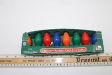 Vintage 8 K-Mart C-7 1/2 Cool-Lite Multicolor Indoor/Outdoor 5 Watt Bulbs R1D5 picture