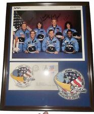 Personally Autographed NASA Shuttle Challenger Team Photo - STS-51L Fallen Crew  picture