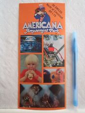 Americana Amusement Park  Middletown Ohio 1979 Card Brochure Vintage Rare Retro picture