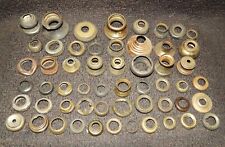 APPROXIMATELY 55 OLD STAMPED BRASS SEATING RINGS, #2410 picture