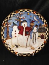 Debbie Mumm Friendship Warms the Soul Collectors Plate Christmas Snowman picture