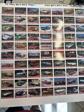 Shelby & Mustang Series 1 Collector Card Set - Uncut Sheet Signed and Numbered picture