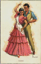 Bailes Andaluces Folklore Espanol Spain Vintage Postcard C104 picture