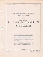 1944 AAF TAYLORCRAFT L-2,L-2A,B & M GRASSHOPPER PILOTS FLIGHT MANUAL HANDBOOK-CD picture