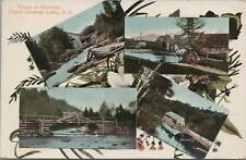 Postcard Views Bartletts Upper Saranac Lake NY  picture