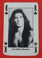Joey DeMaio Manowar Kerrang 1993 King of Metal Playing Trading Card picture