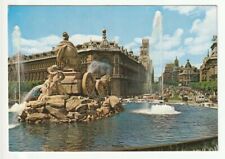 Vintage Madrid PC Cybele Fountain and street view picture