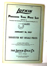 1957 lufkin precision tool price list machinist picture
