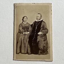 Antique CDV Photograph Couple Norwegian Missionary Schreuder Close With The Zulu picture
