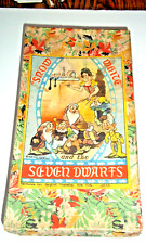 Vintage Walt Disney Ent. Snow White Seven Dwarfs Porcelain Set Original Box picture