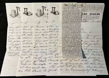 1872 Forsyth SCALE Works Letterhead 5 Page Colonel Rodney Mason Washington DC picture