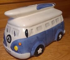 Ceramic Volkswagen Bus Van With Surf Board On Top picture