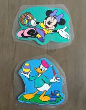 Vintage Disney Minnie Mouse & Donald Duck Die Cut Easter Wall Decorations picture