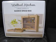 Large Bamboo Bread Box with Cutting Board picture