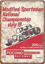 Pocono Raceway Vintage Racing Program Reproduction Metal Sign A1162 picture