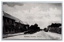 Postcard Crossville Tennessee Broadway Street View Old Cars picture