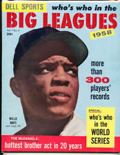 1958 Dell Sports Who's who in the Big Leagues Willie Mays nm bx1.24 picture
