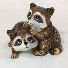 Raccoon Figurine Baby Kit Homco Vintage Porcelain ❤️ picture