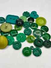 Mixed Lot Vintage  Antique Buttons  green plastic Free Combined Shipping BT1 picture