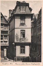 VINTAGE GERMAN POSTCARD - FRANKFURT MAIN HAUS ZURWILDEN FRAU - 1910 picture