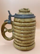 RARE Antique Villeroy Boch Pretzel Beer Stein From 1890 Germany picture