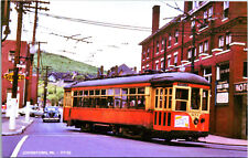 1952 Car #351 Johnstown PA Postcard Trolley Interurban Tram RPPC 1950s Reprint picture