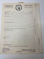 Vintage 1960 Clown Of America Application for Membership picture