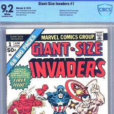 GIANT-SIZE INVADERS #1 CBCS 9.2 not CGC WHITE pgs 1975 key issue 1st appearance picture