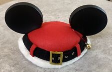 Disney Santa Belt Design Mickey Mouse Christmas Ears Holiday Hat  picture