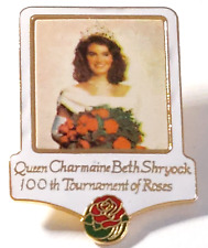 Rose Parade 1989 Queen Charmaine Beth Shryock 100th TOR Lapel Pin picture