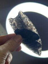 3 3/4” Obsidian Clovis Point Arrowhead Indian Artifact picture