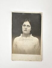 Early 1900s Pretty Young Woman RPPC Antique Photo Postcard Unused picture