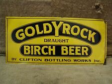Vintage Goldy Rock Birch Beer Sign Antique Signs Brew picture