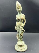 Extremely Amazing Old Bronze Cobra Lady Antique Statue Seclptor picture