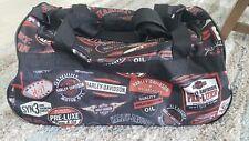 Harley Davidson Motorcycle LOGO Sport Duffel Travel Bag EX COND picture