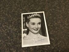 Audrey Hepburn signed photo /print of Roman Holiday 5x7 black and white picture