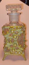 Vintage Filigree Brass & Glass Perfume Bottle picture