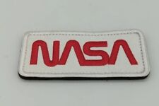NASA “WORM” LOGO, Embroidered Patch Hook Loop Back Quality picture